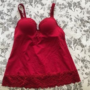Red Soma Adisson Camisole womens Sz 34C wired padded.